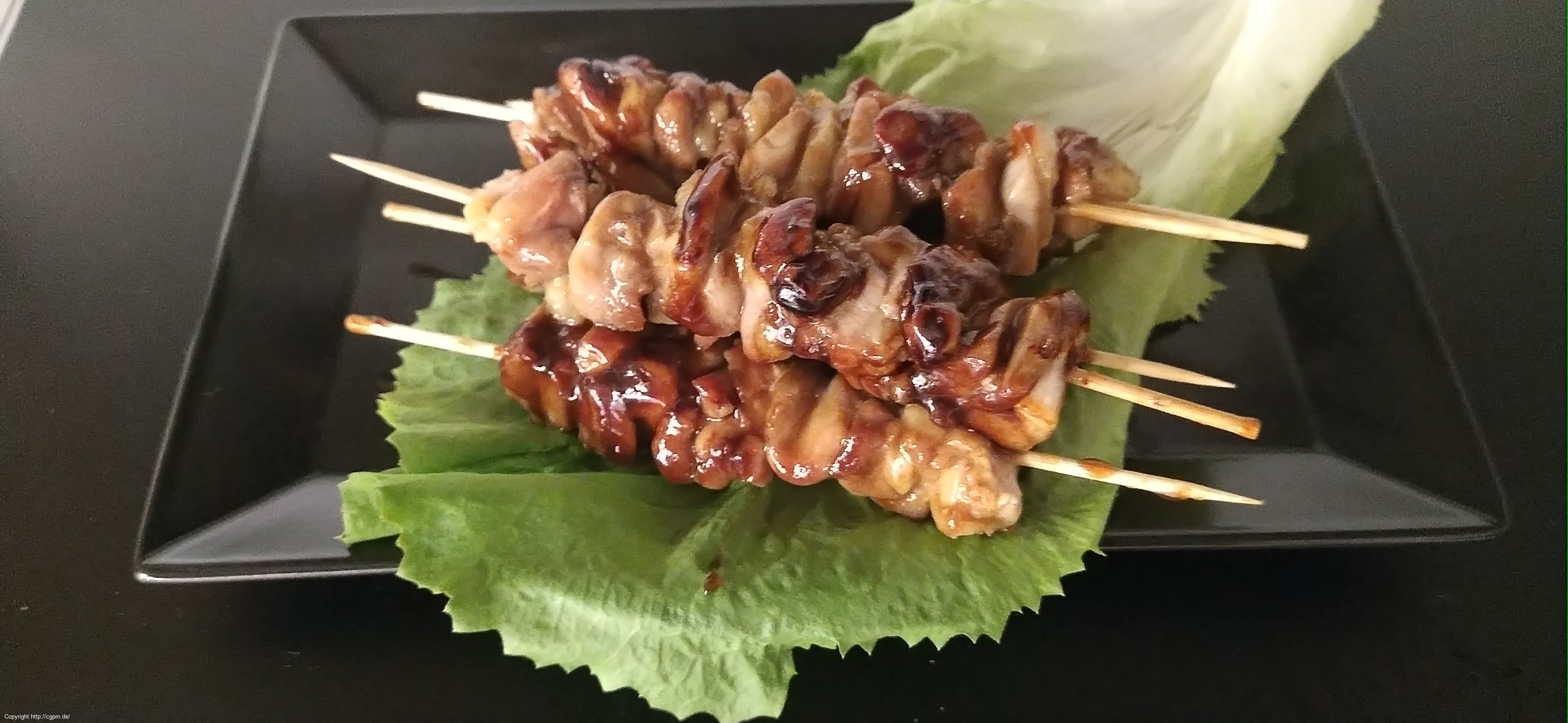 6 Yakitori-Spieße, Yakitori Soße